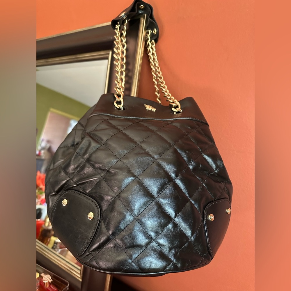 Pre Owned Burberry black big bag